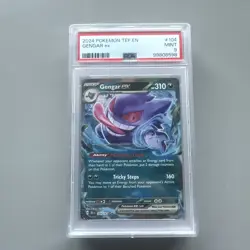 2024 POKEMON TEF EN-TEMPORAL FORCES #104 GENGAR EX PSA 9 - Image 1