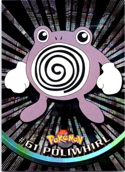1999 Topps TV Animation Pokemon #61 Poliwhirl Foil - Image 1