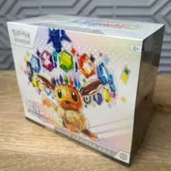 Pokemon Prismatic Evolutions ETB Sealed W/ Tear in plastic: Read Descrip/See Pic - Image 1