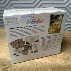 Pokemon Prismatic Evolutions ETB Sealed W/ Tear in plastic: Read Descrip/See Pic - Image 2