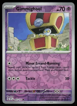 Gimmighoul 097/191 Common Surging Sparks Pokemon Reverse Holo Near Mint - Image 1