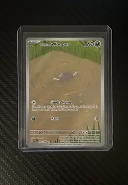 Pokemon TCG Holo Ultra Rare Full Art Paldean Wooper 221/091 Near Mint English - Image 1