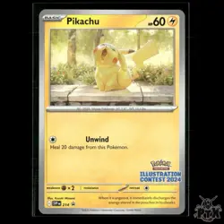 Pikachu (Illustration Contest 2024) 214 SV: Scarlet & Violet Promo NM Pokemon - Image 1