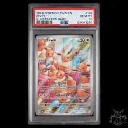 Eevee 188/167 PSA 10 Twilight Masquerade Pokemon - Image 1