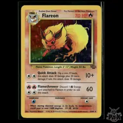 Flareon Holo 3/64 Jungle NM Pokemon - Image 1