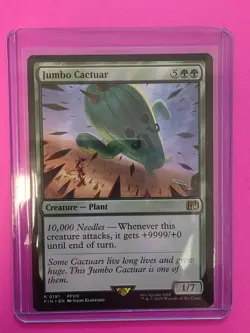 Magic: The Gathering Final Fantasy Jumbo Cactuar R #0191 FFVIII MTG - Image 1