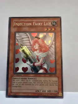 Yu-Gi-Oh! - Injection Fairy Lily (LOD-100) - Secret Rare 1st Ed. - LP/MP - Image 1