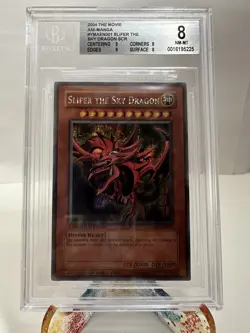 2004 YuGiOh! YMA-EN001 Slifer The Sky Dragon Secret Rare BGS 8 NM-MT #0016195225 - Image 1