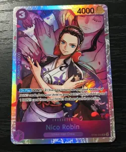 One Piece CCG Starter Deck Nico Robin SR Holo Card ST26-003 NM - Image 1