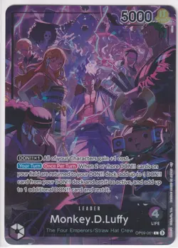 One Piece TCG Monkey.D.Luffy OP09-061 Leader 2nd Anniversary Edition - Image 1