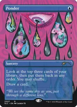 Ponder (SLC) - Extended Art SLD NM MTG - Image 1