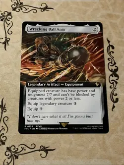 Wrecking Ball Arm Extended Art R0128 Final Fantasy MTG Magic the Gathering NM - Image 1