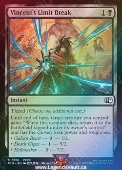 MTG Final Fantasy -Vincent's Limit Break (0126) Common (Foi) - Image 1