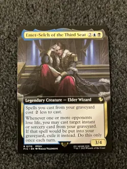 Magic The Gathering MTG - Emet-Selch of the Third Seat (Extended Art) - FIN - Image 1