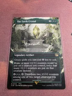 MTG The Earth Crystal Borderless | Final Fantasy | NM/Mint - Image 1