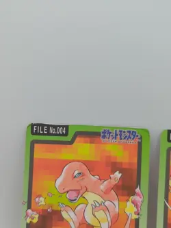 Pokemon Carddass Card Charmander Charmeleon Set Bandai Pocket Monsters 1997 - Image 3
