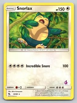 Snorlax - 50/68 (Mewtwo Stamped) 050/068 Promo Battle Academy Pokemon Near Mint - Image 1