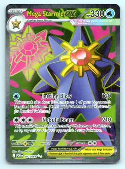 Pokemon Mega Starmie ex Perfect Order ME03 ULTRA RARE HOLO 102/088 NM - Image 1