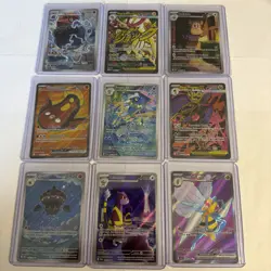 Pokemon Lot Of 9! Full Art And Ultra Rares! Frogadier, Dragalge, Eelektross! - Image 1