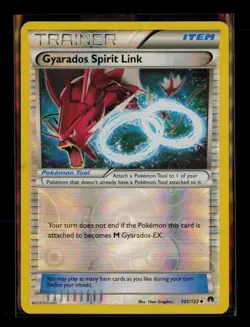 Gyarados Spirit Link 101/122 UC BREAKpoint LP Reverse Holo Pokemon - Image 1