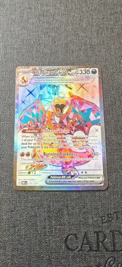 Pokemon TCG Charizard ex 215/197 Obsidian Flames Full Art Ultra Rare NM - Image 2