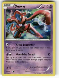 Deoxys 33/108 Holo Rare Roaring Skies Pokemon Holo Near Mint - Image 1