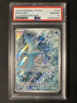 Pokemon TCG Articuno Journey Together Illustration Rare Holo 161/159 PSA 10 - Image 1