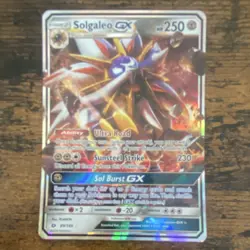 Pokemon Solgaleo GX Full Art 89/149 SM Base Set Ultra Rare Holo EN 250 HP - Image 1