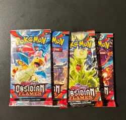 Pokemon Scarlet & Violet Obsidian Flames Booster Pack ( 4 packs ) - Image 1