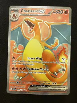 Charizard ex 183/165 Ultra Rare 151 Pokemon Near Mint - Image 1