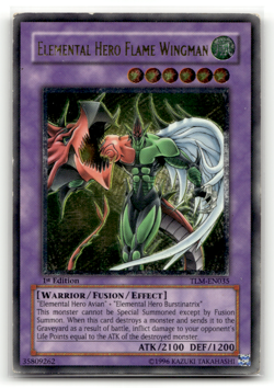 Yugioh! - Elemental Hero Flame Wingman - Ultimate Rare 1st Edition Foil - Image 1