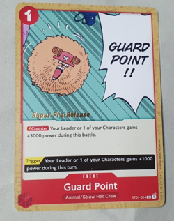 Guard Point Event C Super Pre-Release Stamped - NM - One Piece TCG - ST01-014 - Image 1