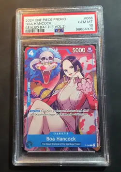 Boa Hancock P-066 Sealed Battle Vol.2 2024 One Piece Promo PSA 10 - Image 2