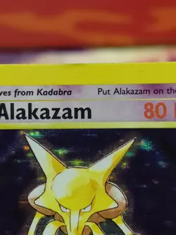 Pokemon TCG Alakazam TCG Holo Rare Card 1/102 Base Set WOTC 1999 MODERATE PLAY - Image 5