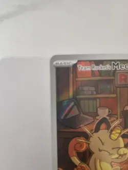 Pokemon TCG Team Rockets Meowth Card 203/182 Destined Rivals - Image 3