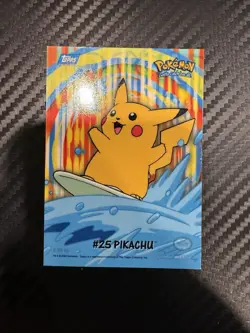 2000 TOPPS POKEMON TV ANIMATION SERIES 2 STICK-ONS #8 PIKACHU NM-MT Sharp Rare - Image 1