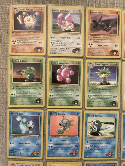 Vintage Pokemon TCG Gym Heroes Lot Of 37 Non Holo Cards Used Played With - Image 2