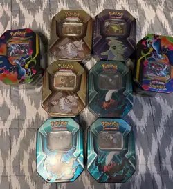 Pokemon Trading Card Game Tin Lot of 8 - Image 2