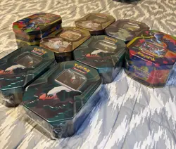 Pokemon Trading Card Game Tin Lot of 8 - Image 3
