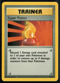 1999 Classic - Base Set Super Potion #90 Non Holo Pokemon Card - Image 1