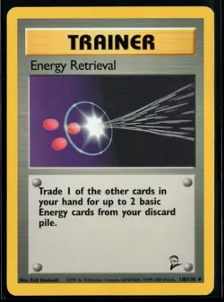 2000 Classic - Base Set 2 Energy Retrieval #110 Non Holo Pokemon Card - Image 1
