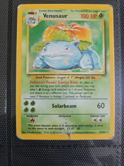Pokemon TCG Venasaur Holo Card Base Set 1999 Unlimited, Card 15/102 - Image 1
