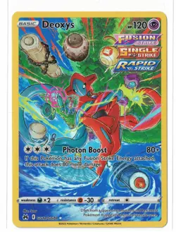 Deoxys GG12/GG70 Holo Crown Zenith Galarian Gallery Pokemon Card NM - Image 1