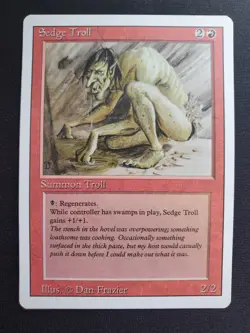 Sedge Troll - Revised *NM* Near Mint MTG - Image 1