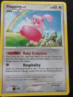 Happiny 76/127 Non Holo Platinum Base Set Pokemon Card - Image 1