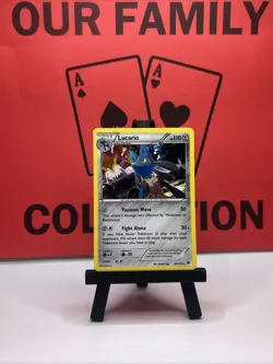 Lucario 63/124 Fates Collide 2016 Holo Pokemon Card - Image 1