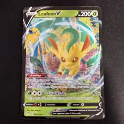 Leafeon V - 007/203 - Pokemon Evolving Skies Sword & Shield Ultra Rare Card NM - Image 1