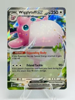 Wigglytuff ex 040/165 Scarlet & Violet 151 Double Rare Holo Pokemon TCG 2023 NM - Image 1