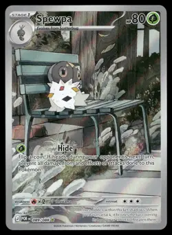 Spewpa 089/088 Holo Illustration Rare Perfect Order Pokemon NM/M - Image 1