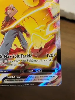 Pikachu Vmax V Max Gigantamax Red Trainer Gallery Tg17 Tg17/tg30 Pokemon Tcg - Image 5